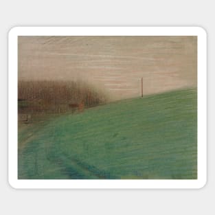 The Meadow by Georges-Pierre Seurat Sticker